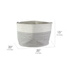 Woven Cotton Basket with Handles